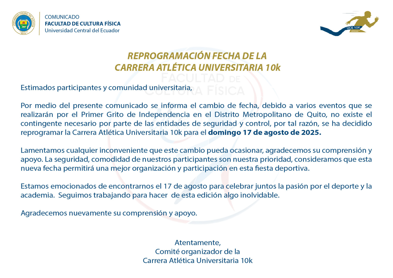 Comunicado Importante